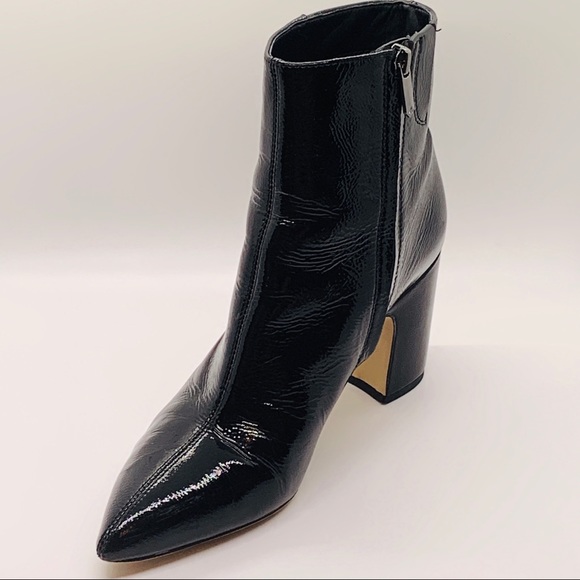 Sam Edelman Hilty 2 Black Patent Ankle Bootie Sz 9 - Picture 9 of 16